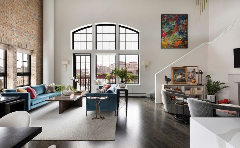 downtown loft living room